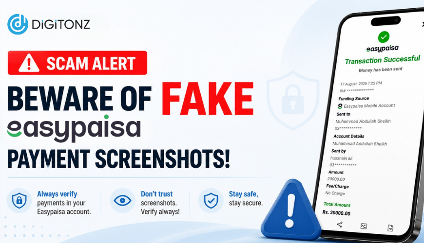 Easypaisa Fake Payment Screenshot Scam blog banner
