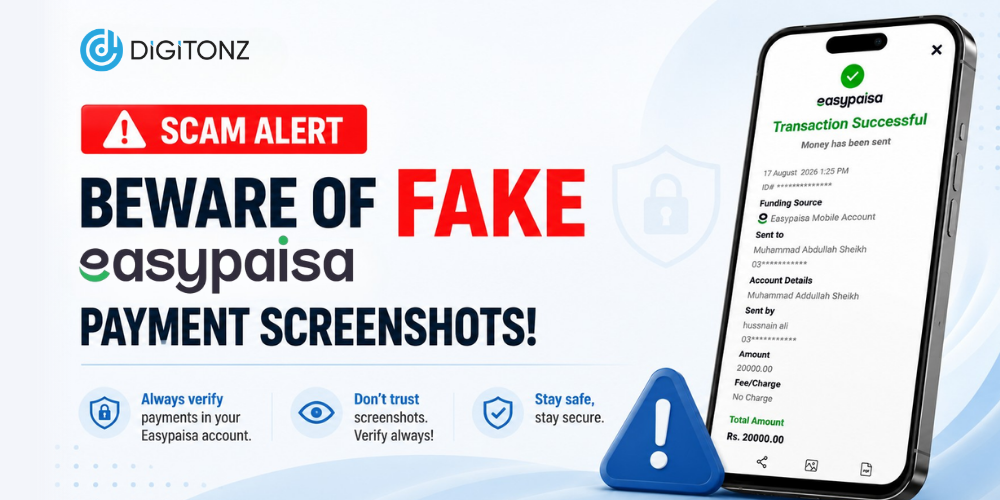 Easypaisa Fake Payment Screenshot Scam blog banner